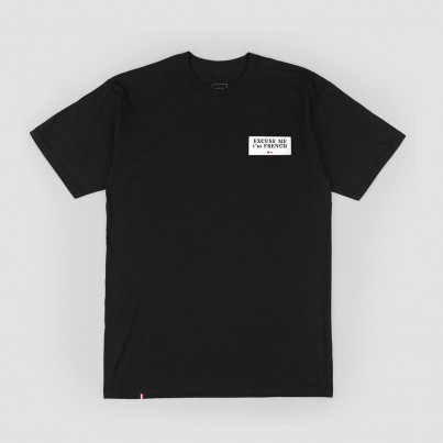 T-shirt noir brodé